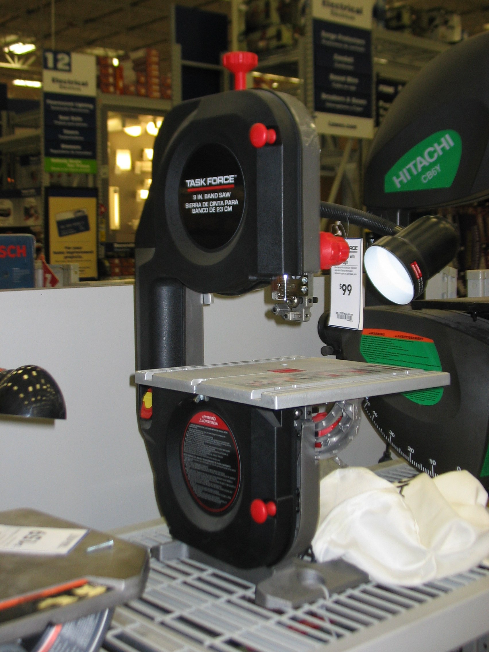 Bandsaw at Lowes.jpg — illustrating Jigsaw vs Bandsaw for Curves: What Actually Changes?