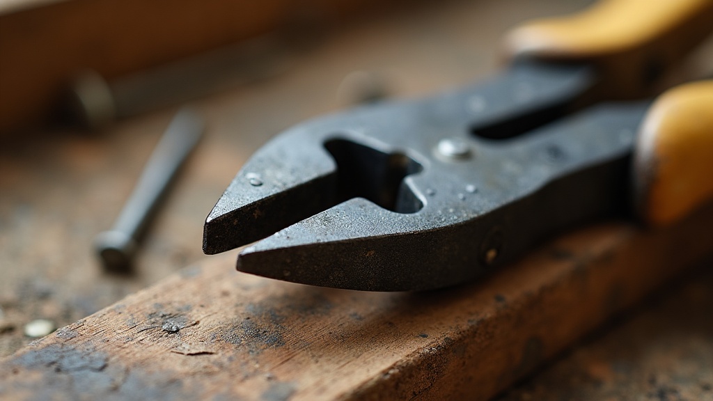 Close up of a pincer jaw designed for gripping and pulling nails from wood — illustrating Pliers vs Pincers vs Nippers: What’s the Real Difference?