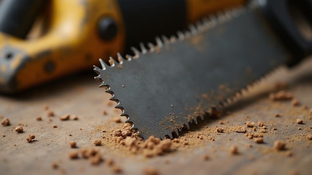 Close view of saw teeth shaped for cutting along or across wood grain — illustrating Rip Saw vs Crosscut Saw: What’s the Real Difference?