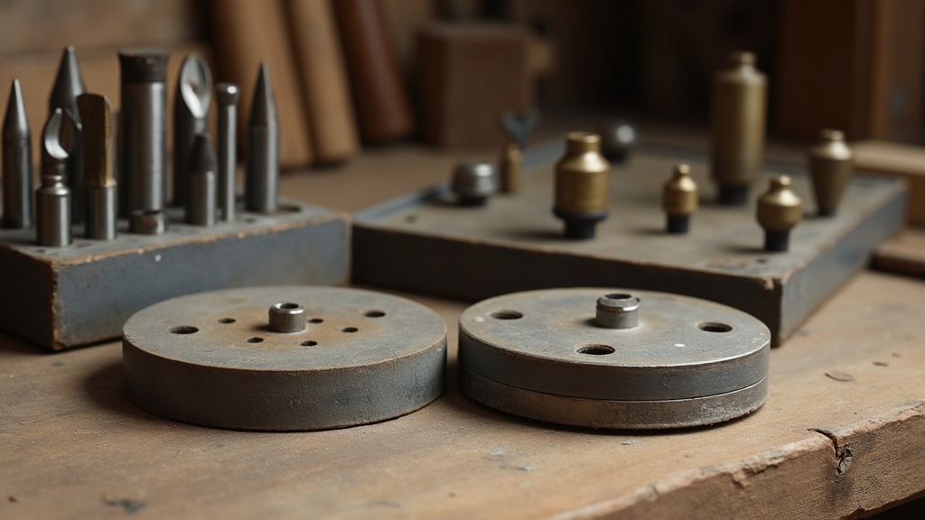 Comparison of a larger router base and a smaller trim router base sitting on a workbench — illustrating Router vs Trim Router: What’s Actually Different?