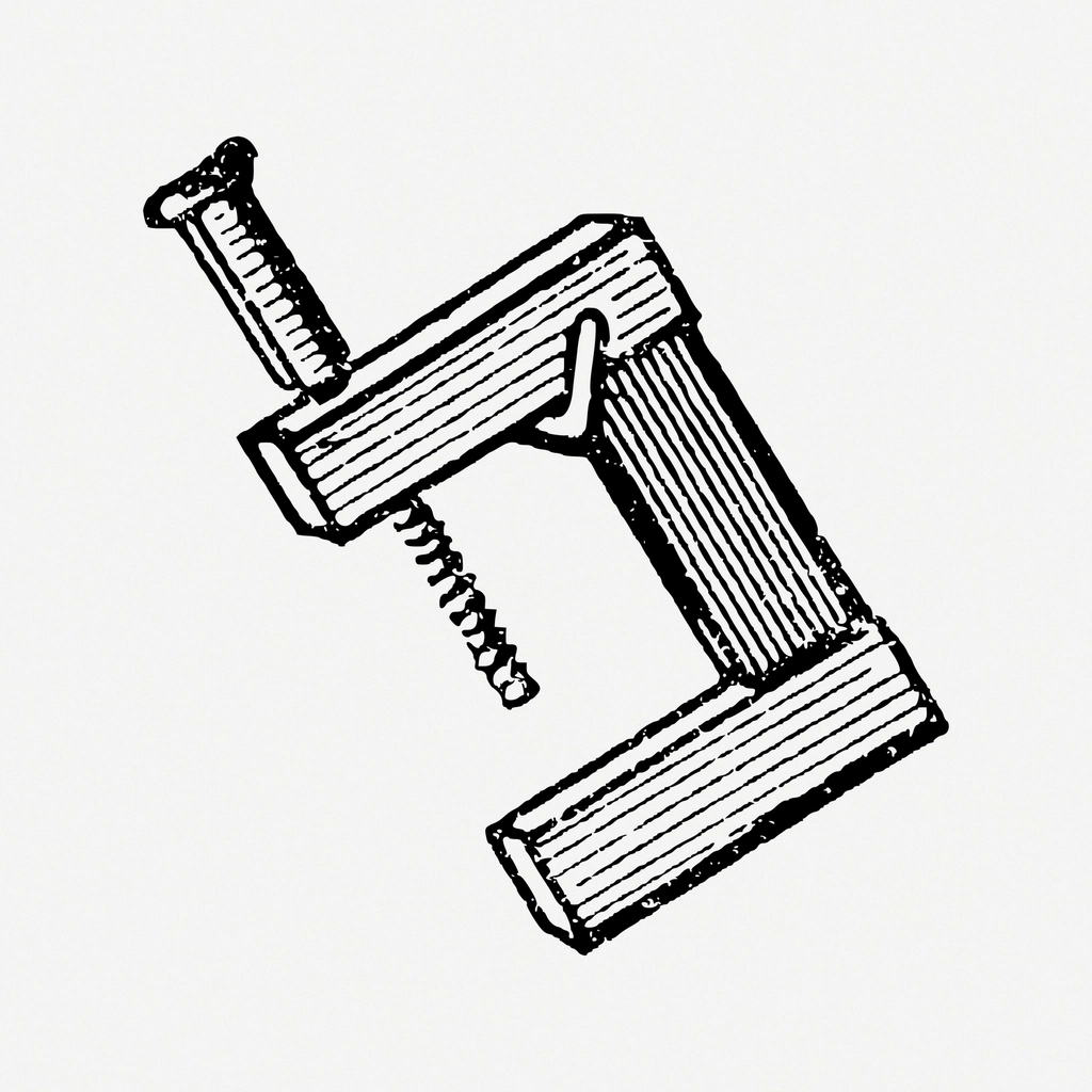 Clamp tool collage element, black — illustrating What Are the Real Differences Between Clamp Types?