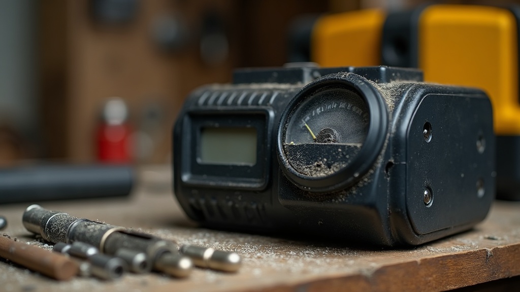Battery pack showing charge indicator lights, relevant to volts and amp hours on cordless tools — illustrating What Volts and Amp-Hours Really Tell You About Tools