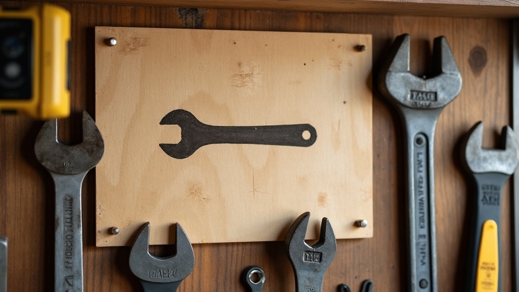 Empty outline on a shadow board showing a missing tool at a glance — illustrating What Does a Shadow Board Actually Improve?