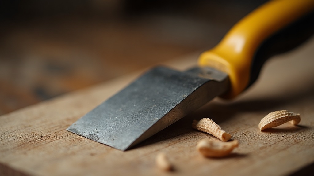 Close up of a card scraper's edge showing the burr that does the actual cutting — illustrating What Is a Card Scraper and Why Keep One?