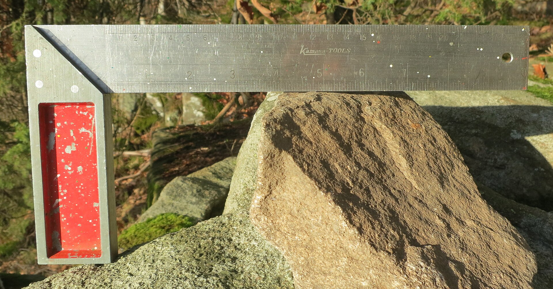1980 stainless steel try square by Swedish tool manufacturer Kamasa Tools.jpg — illustrating Machinist's Square vs Try Square: What's the Difference?