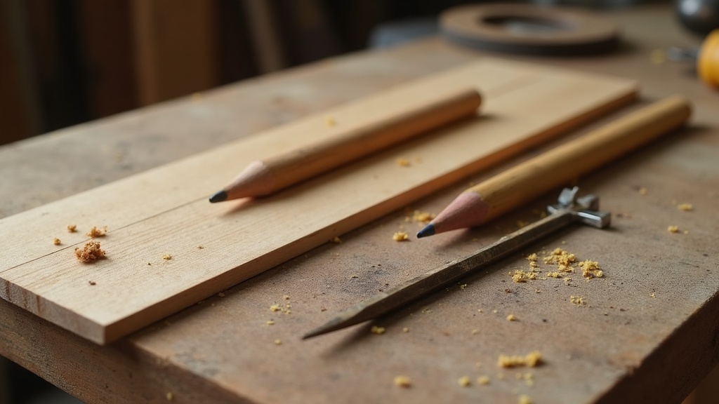 Marking gauge line compared with a pencil line on the edge of a wooden board — illustrating What Is a Marking Gauge, and Why Not Just Use a Pencil?